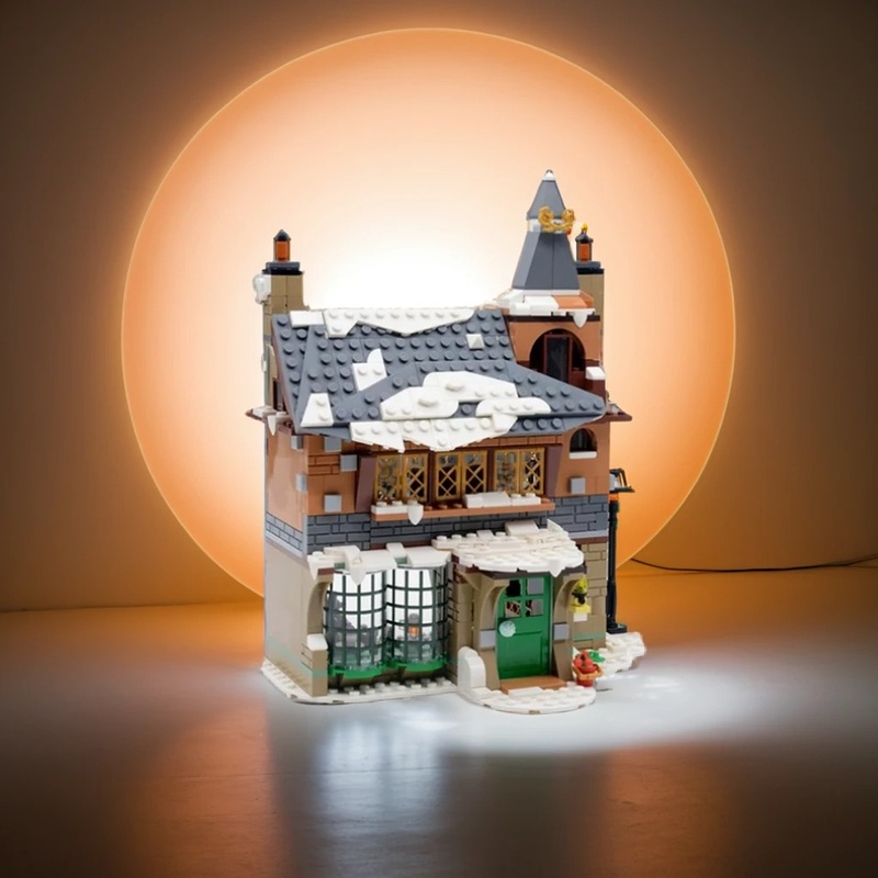 Art Craft Village - 691ピース MOC 冬の村の古い宿 シーズナルモデル ビルディングブロック クラフト