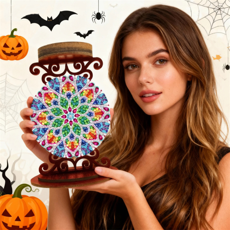 花の形をしたキャンドルホルダー、ハロウィーンのギフト、ダイヤ - Art Craft Kits のレビューと価格