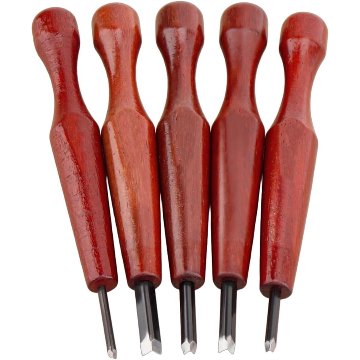 A89X 5個入りリノカット彫刻ツールセット、三角彫刻木工用 - Linocut Carving Tool のレビューと価格