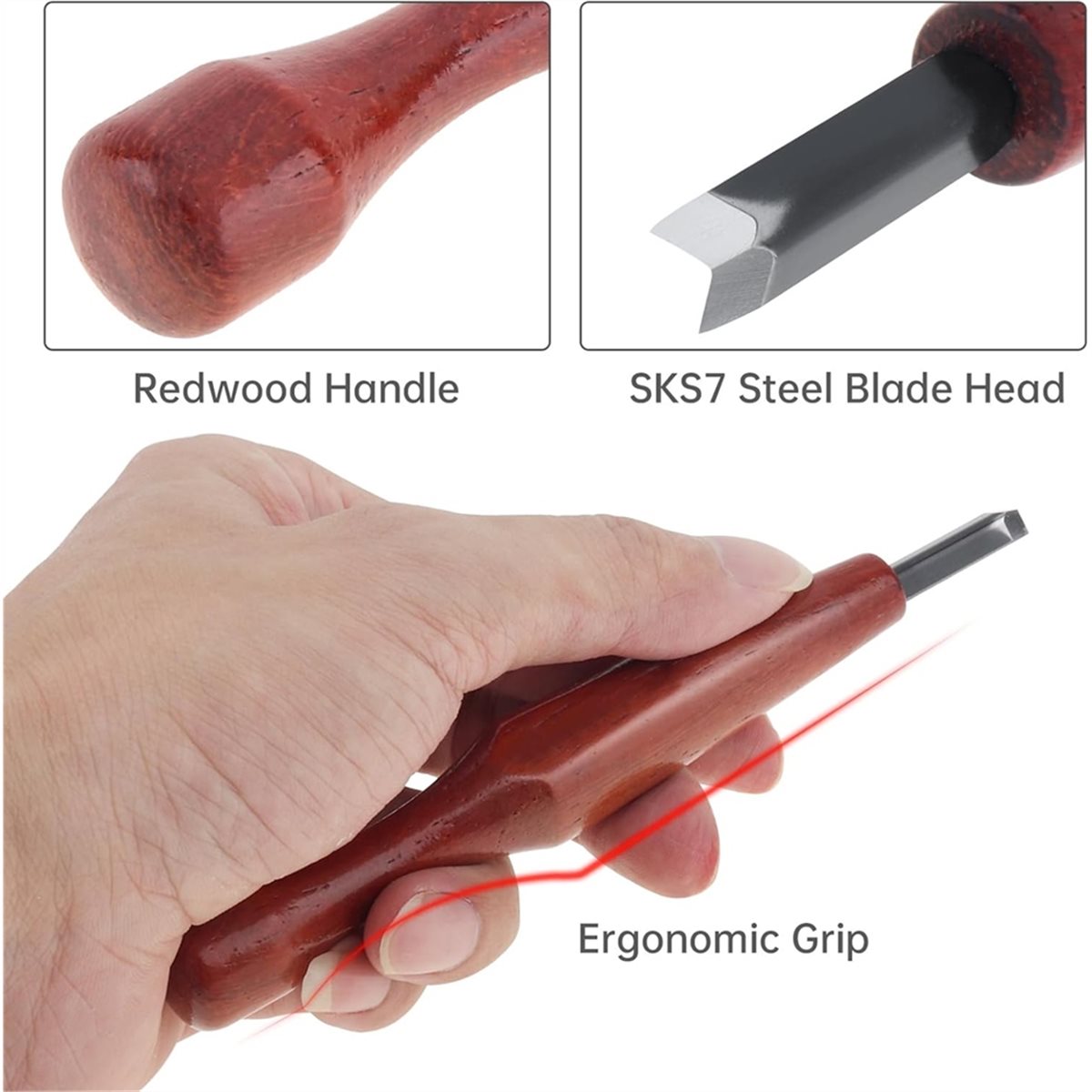 A89X 5個入りリノカット彫刻ツールセット、三角彫刻木工用 - Linocut Carving Tool のレビューと価格