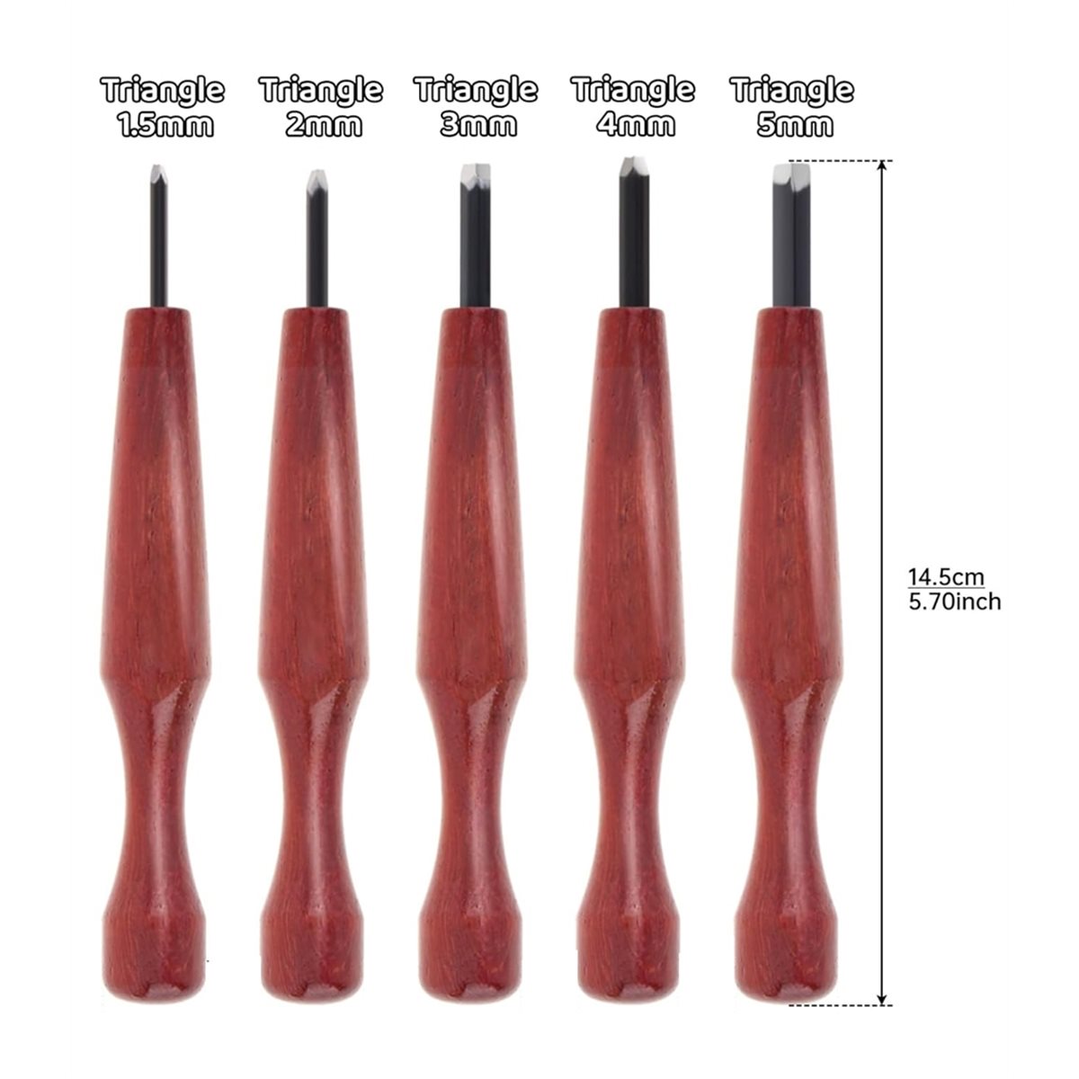 A89X 5個入りリノカット彫刻ツールセット、三角彫刻木工用 - Linocut Carving Tool のレビューと価格