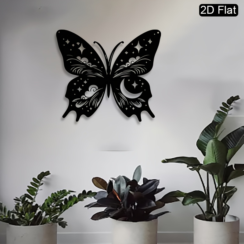 CIFBUY メタルウォールアート 月と蝶の彫刻 星空の夜の - Art And Craft Studio のレビューと価格