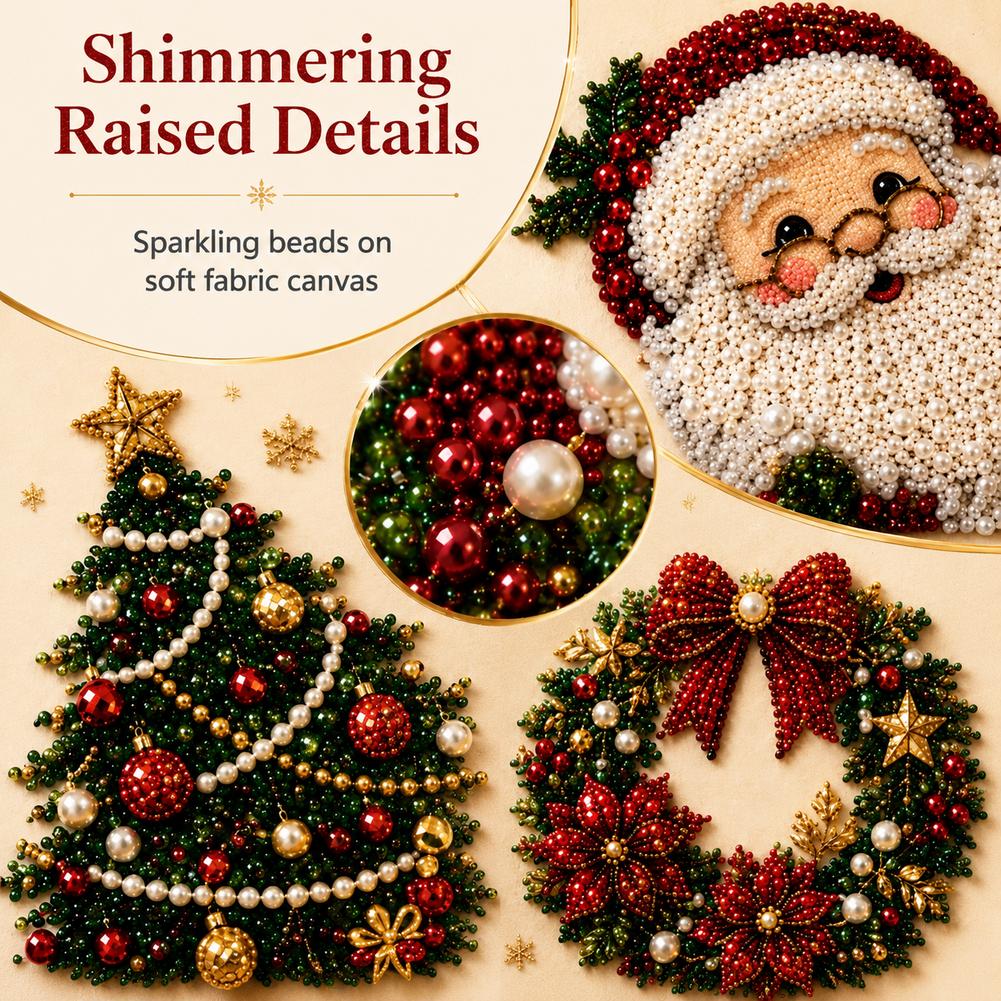 クリスマス サンタクロース パールアート DIYキット 額入 - Art Craft Kits のレビューと価格