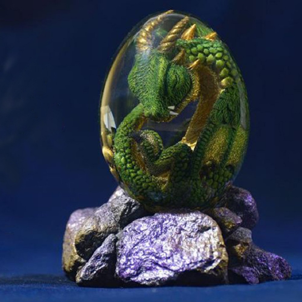 サポートベース付きの溶岩像,樹脂製の置物,恐竜の卵,テーブル - Art Craft Dinosaurs のレビューと価格