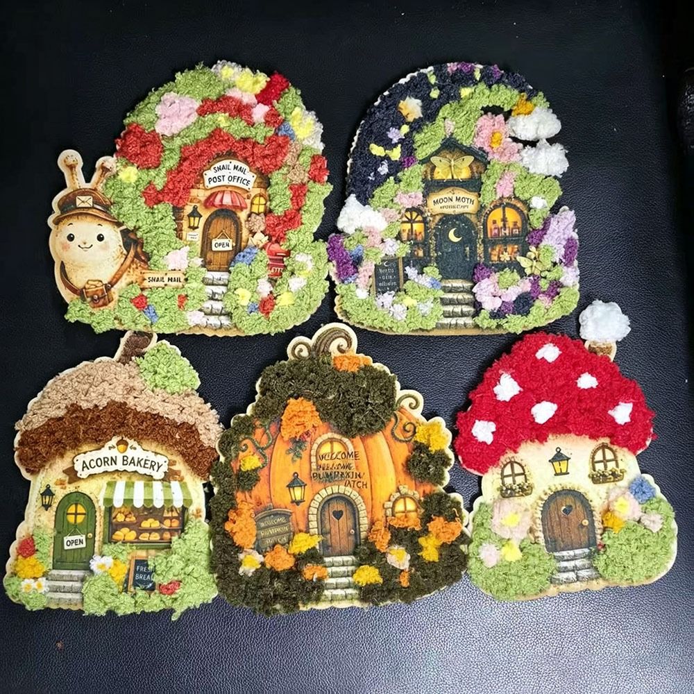 ファンタジーな村の3Dファブリックポケアートキット 3Dテク - Art Craft Village のレビューと価格