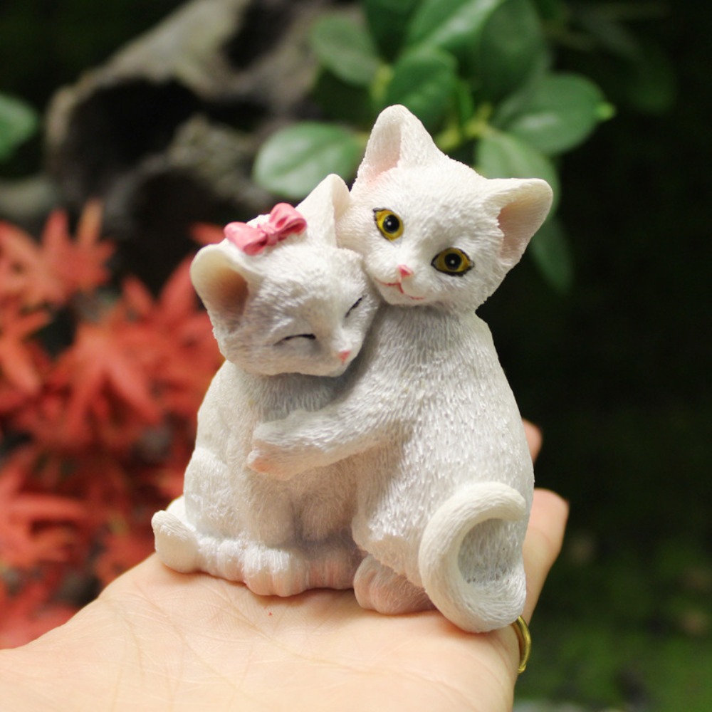 樹脂工芸品 かわいい猫のデスクトップデコレーション クリエイ - Art Craft Cat のレビューと価格