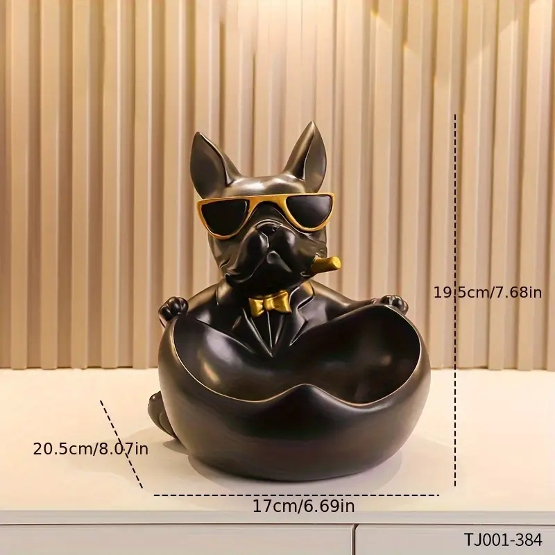クリエイティブなサングラスをかけたクールな犬の置物、ブルドッ - Art Craft Japan のレビューと価格