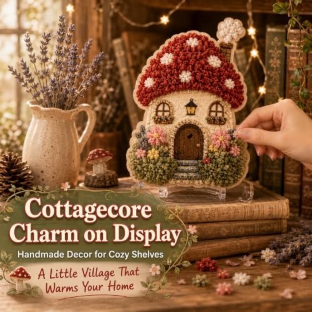 ファンタジーな村の3Dファブリックポケアートキット 3Dテク - Art Craft Village のレビューと価格