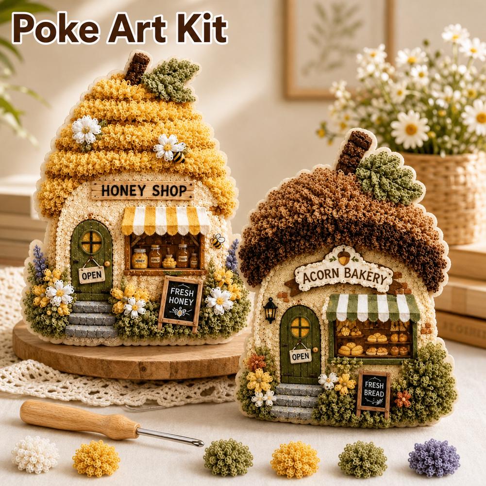 ファンタジーな村の3D布製ポケアートキット マッシュルームコ - Art Craft Village のレビューと価格