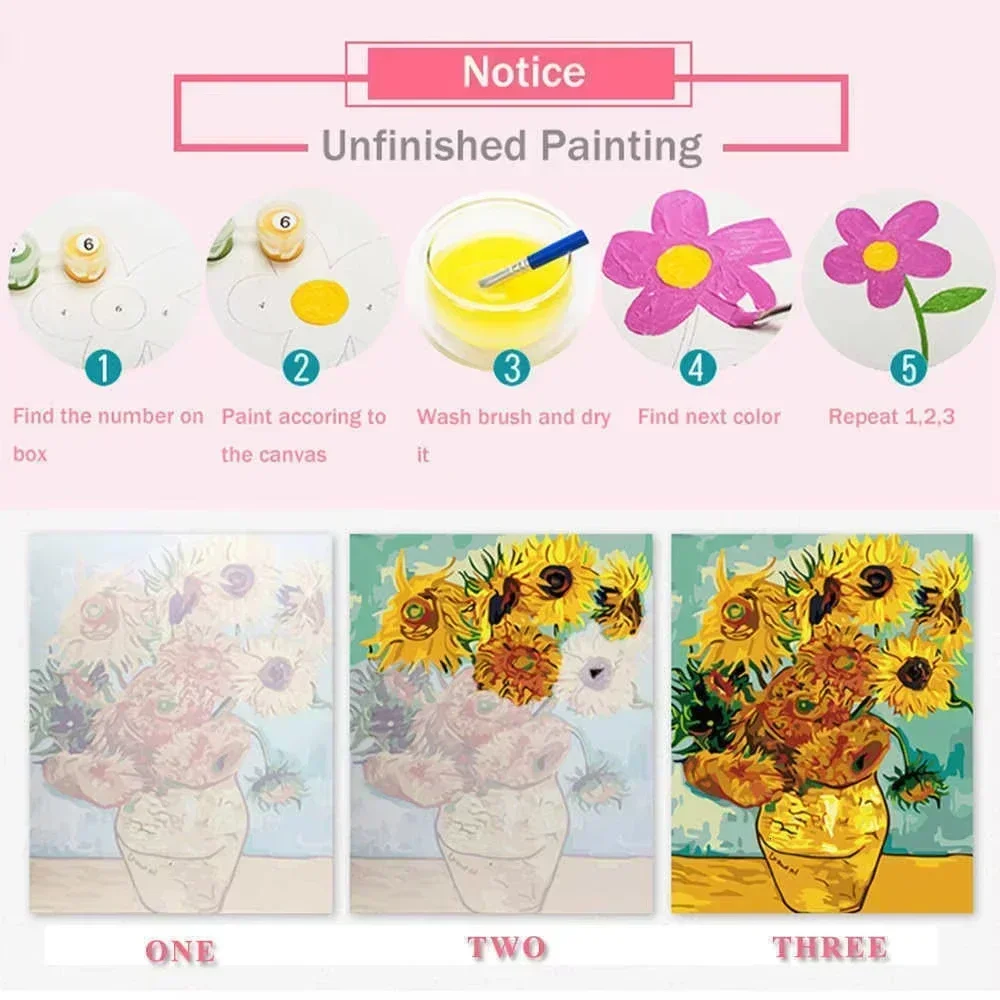 ペイントバイナンバーズキット 大人用 初心者向け 40X50 - Art Craft Village のレビューと価格