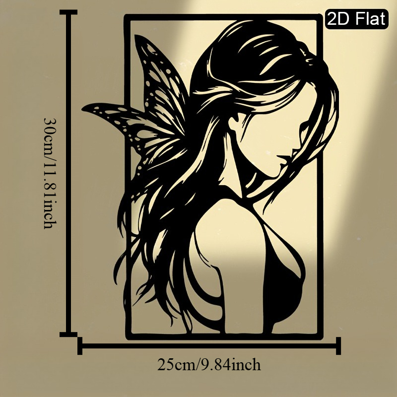 CIFBUY フェアリーシルエットメタルウォールアート ファ - Art And Craft Studio のレビューと価格