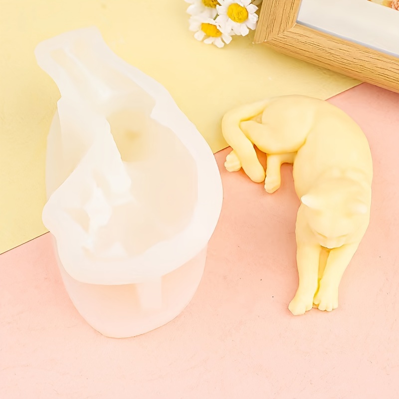 クリエイティブなシリコン製猫型モールド、1個入りDIY手作り - Art Craft Cat のレビューと価格