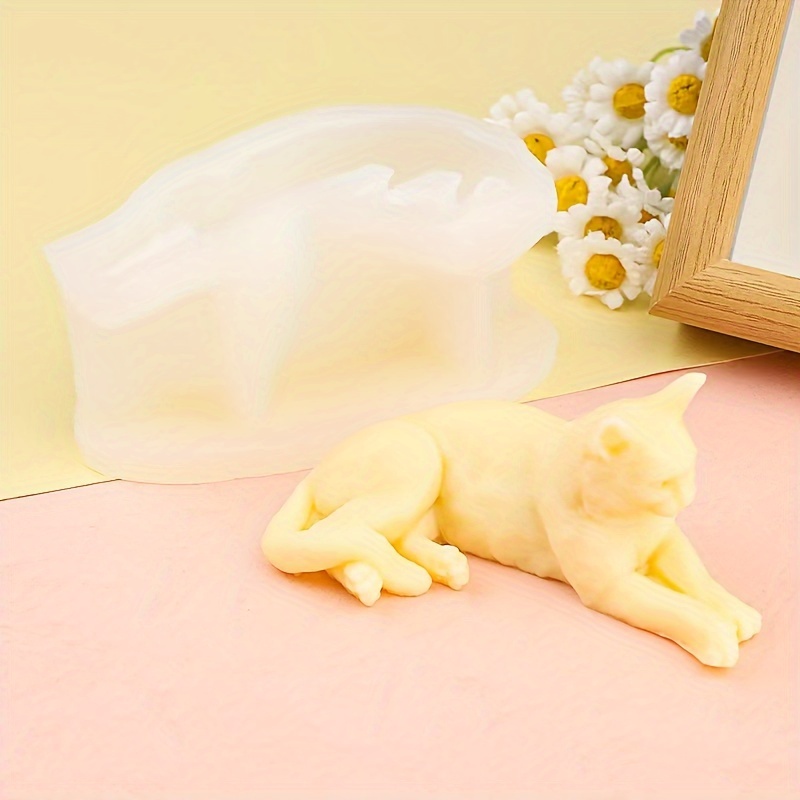 クリエイティブなシリコン製猫型モールド、1個入りDIY手作り - Art Craft Cat のレビューと価格