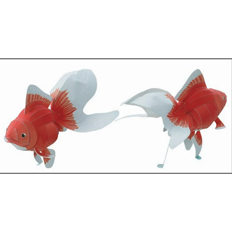 ミニ3D折りたたみ紙モデル、金魚、折り紙アート、ペーパークラ - Art Craft Cardboard のレビューと価格