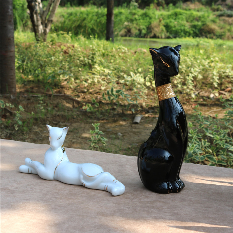 抽象磁器女神バステト猫彫刻古代陶器エジプトピラミッド像マスコ - Art Craft Cat のレビューと価格