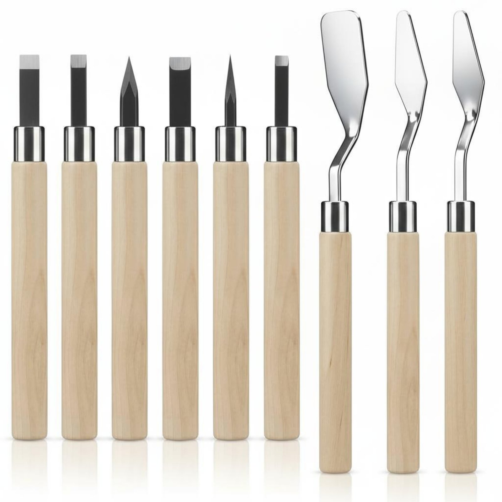 9ピースリノリウム彫刻キット、正確なリノカット版画キット、ブ - Linocut Carving Tool のレビューと価格