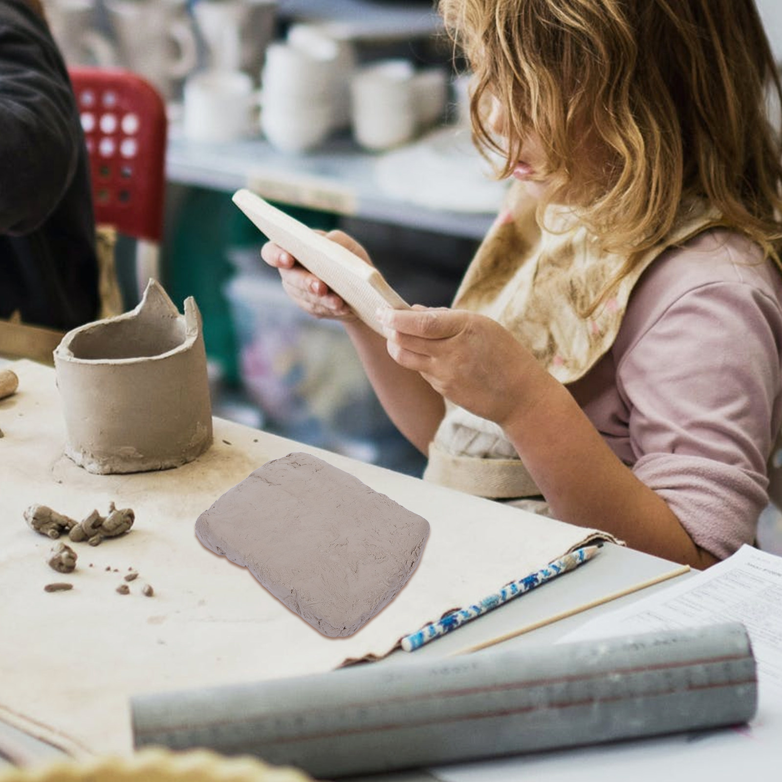 1セット ホワイトエアドライクレイ 造形・クラフト用 学校美 - Art Craft Clay のレビューと価格