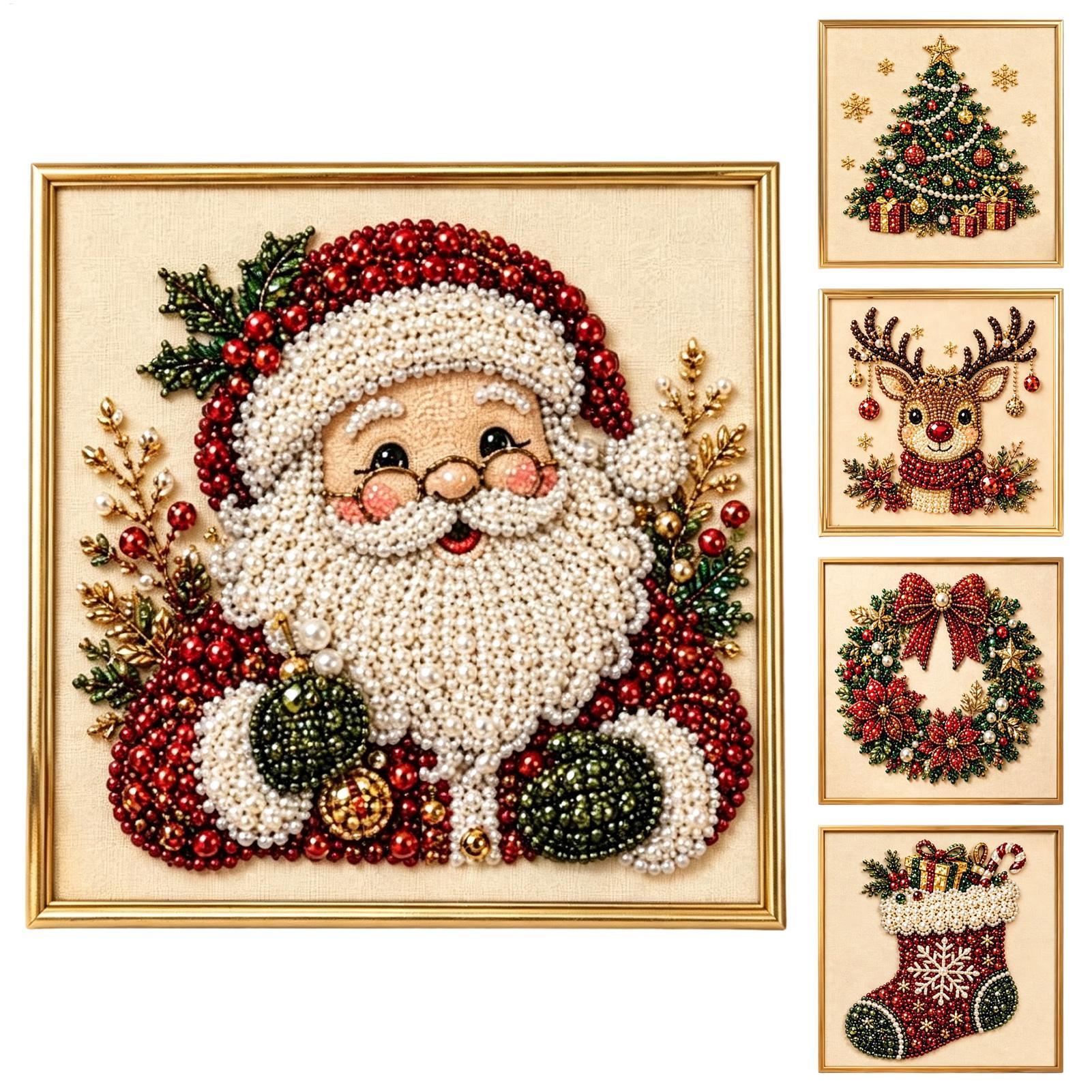 パールペイントキットクリスマス手作り装飾フレーム壁アートパー - Art And Craft Studio のレビューと価格