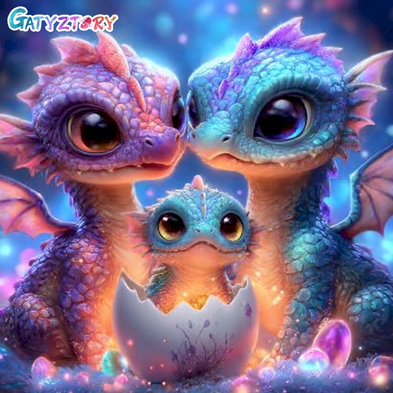 GATYZTORY ダイヤモンドペインティングキット 大人用 - Art Craft Dinosaurs のレビューと価格