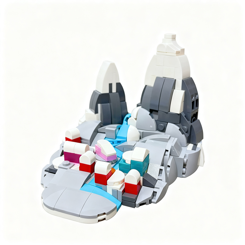 304個入り MOC マイクロスケール山間村 クリエイター  - Art Craft Village のレビューと価格