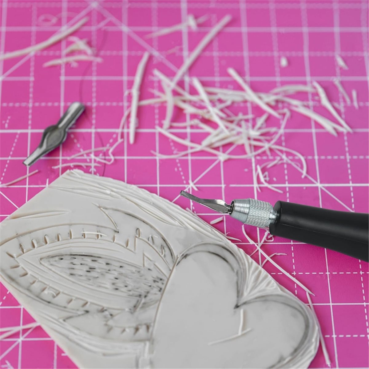 2セットのリノリウム彫刻ツールカッターキット-6種類のブレー - Linocut Carving Tool のレビューと価格