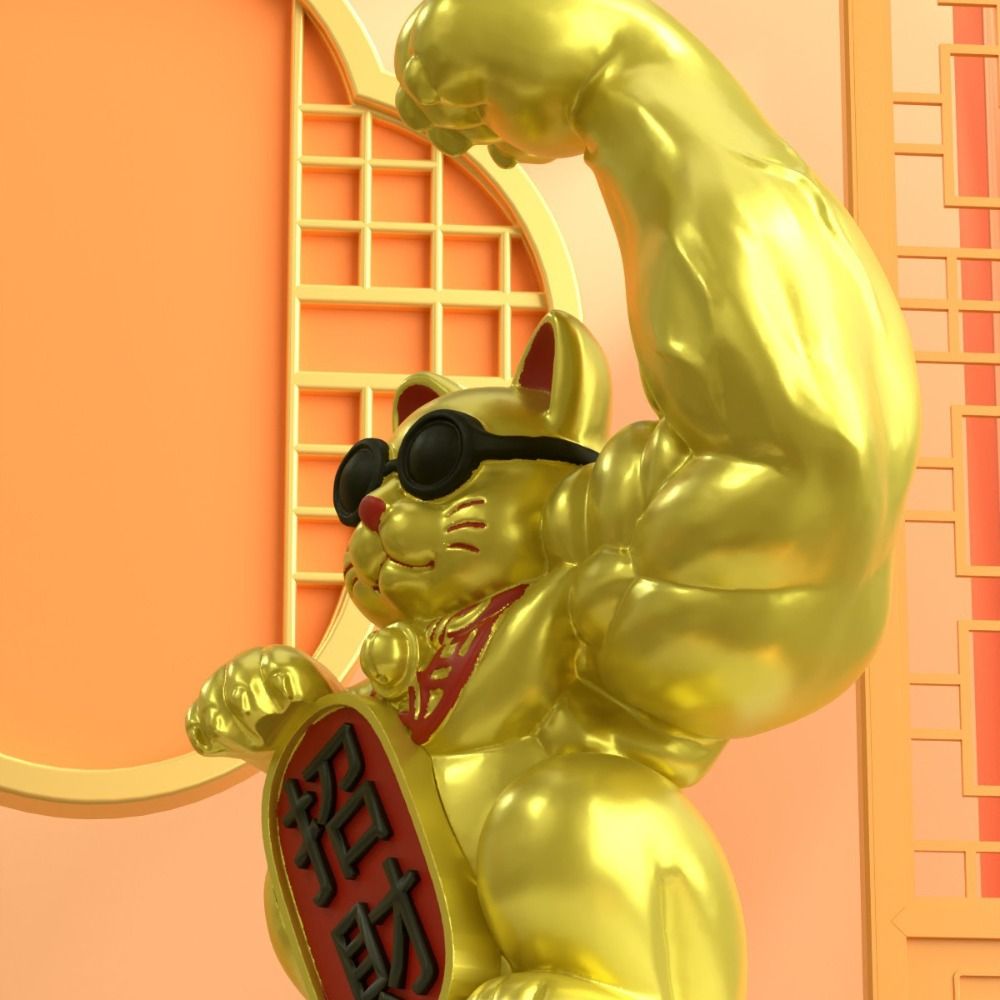 家庭用動力付き腕を振る招き猫像、樹脂製アート、ウェルカムキャ - Art Craft Cat のレビューと価格