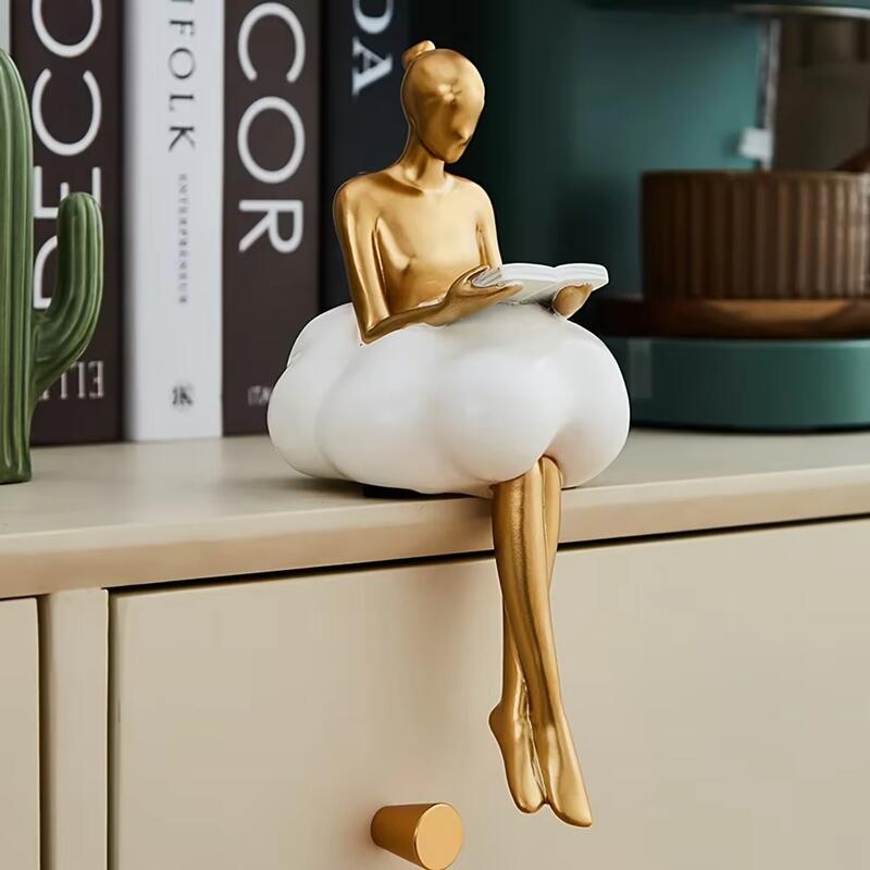北欧クラウドドレスガール像樹脂置物工芸品バレエスタジオホーム - Art And Craft Studio のレビューと価格