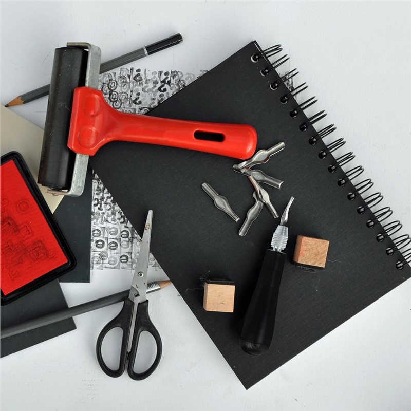 リノリウム DIY 彫刻ツール用 2 セットカッターキット  - Linocut Carving Tool のレビューと価格