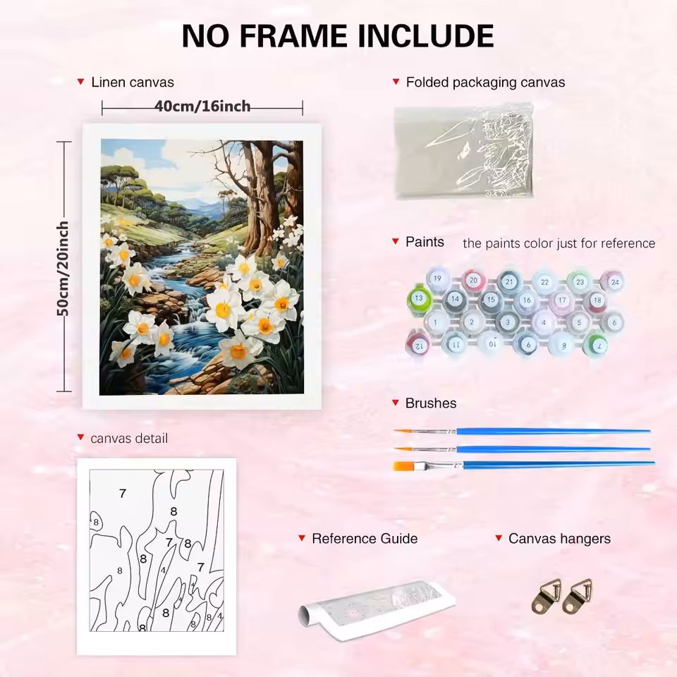 数字で塗る壁掛けアート、塗り絵キット、村の風景、初心者向けの - Art Craft Village のレビューと価格