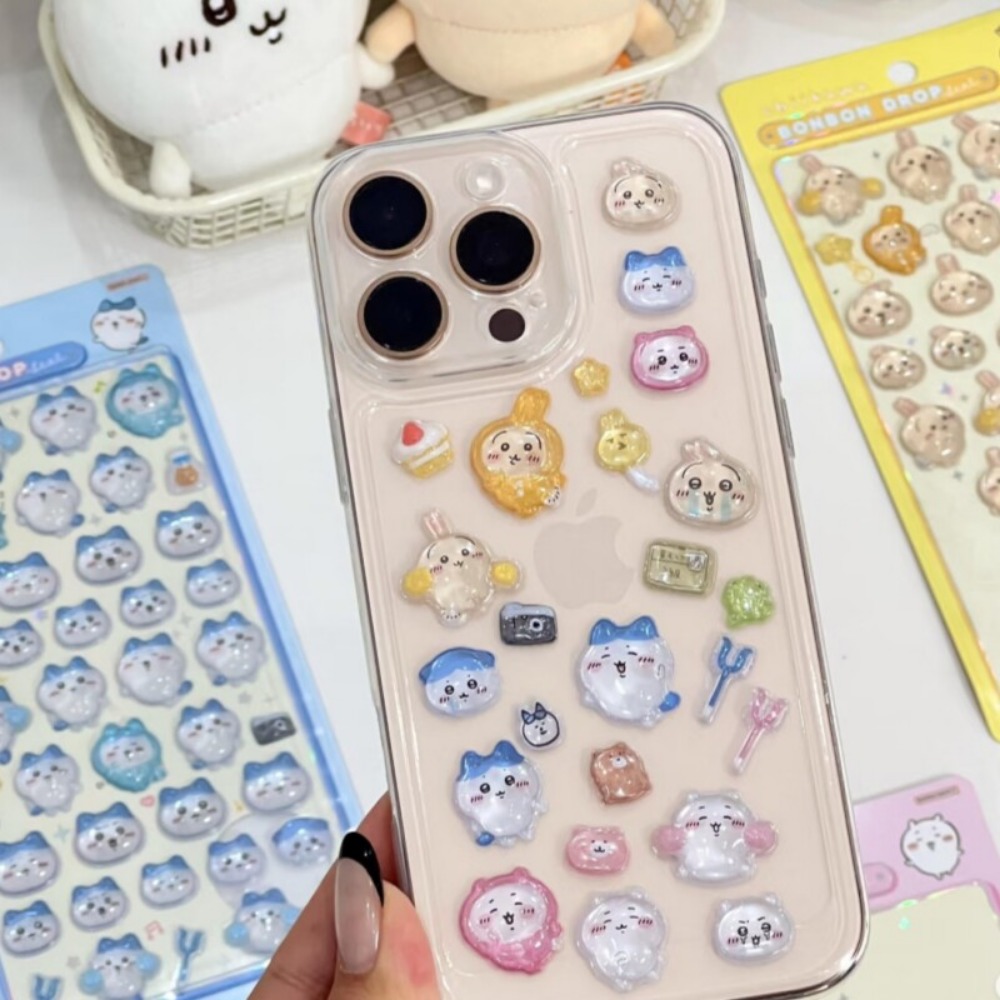かわいいちいかわ3DクリスタルエンボスステッカーDIYデコレ - Art Craft Japan のレビューと価格