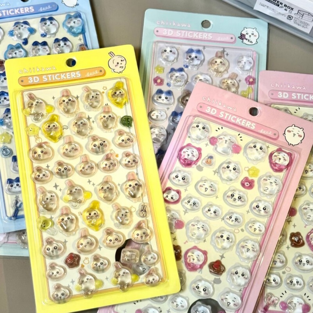 かわいいちいかわ3DクリスタルエンボスステッカーDIYデコレ - Art Craft Japan のレビューと価格