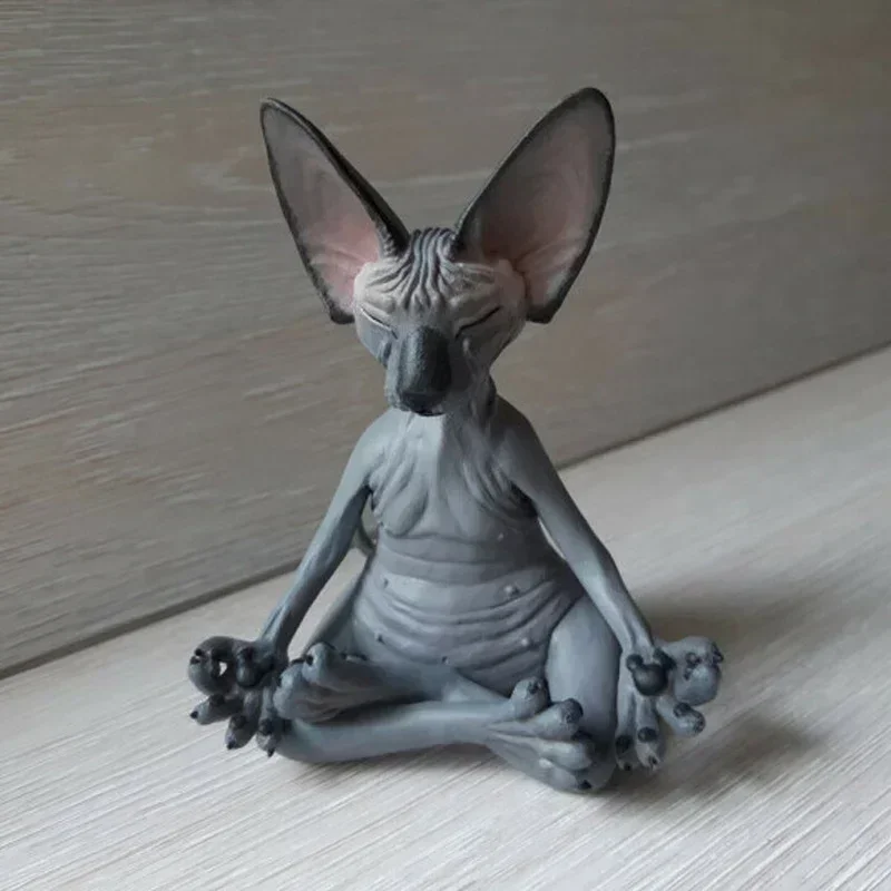 スフィンクス-芸術的な彫刻の置物,創造的な工芸品,瞑想,ヨガ - Art Craft Cat のレビューと価格