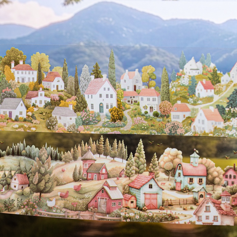 6巻セット 6cm×200cm ヴィレッジテーマPETテープ - Art Craft Village のレビューと価格