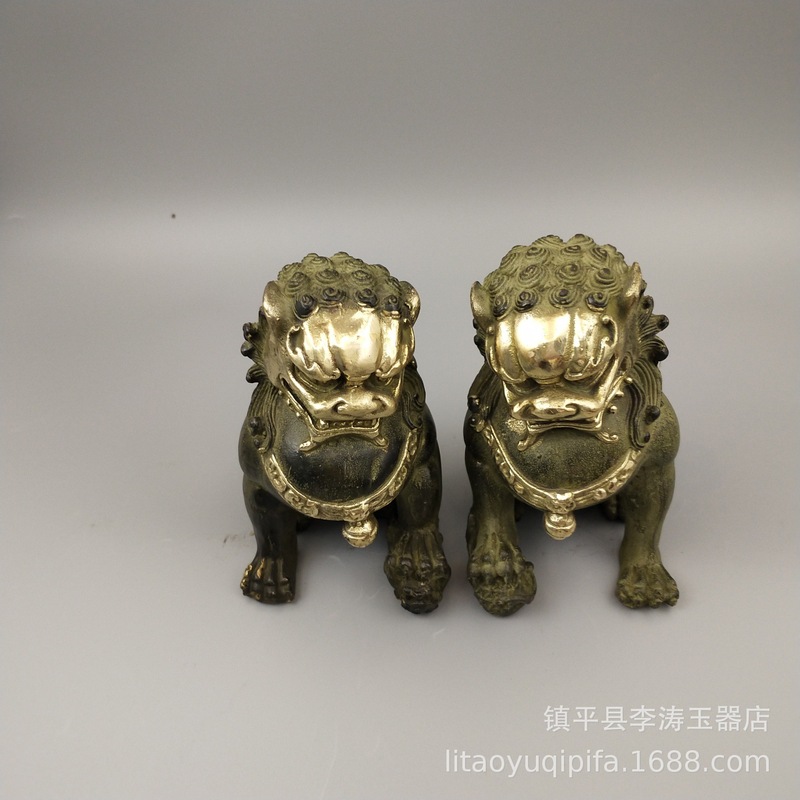 真鍮製の二つ耳銅製ベル、装飾用コレクターアイテム、家の装飾工 - Art Craft Lion のレビューと価格