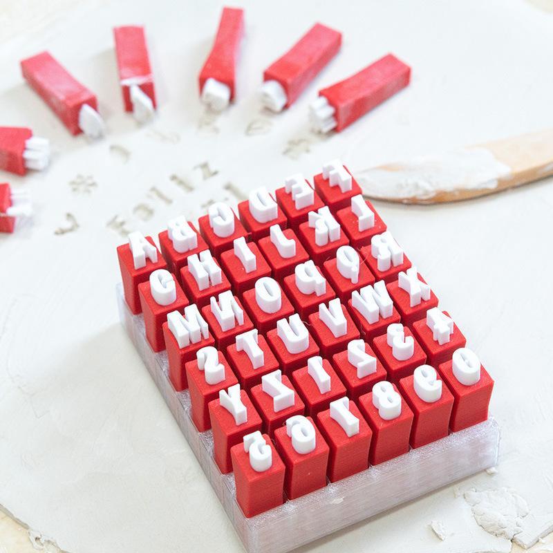 クリスマススタイルのアルファベット粘土スタンプセット、小文字 - Art Craft Clay のレビューと価格