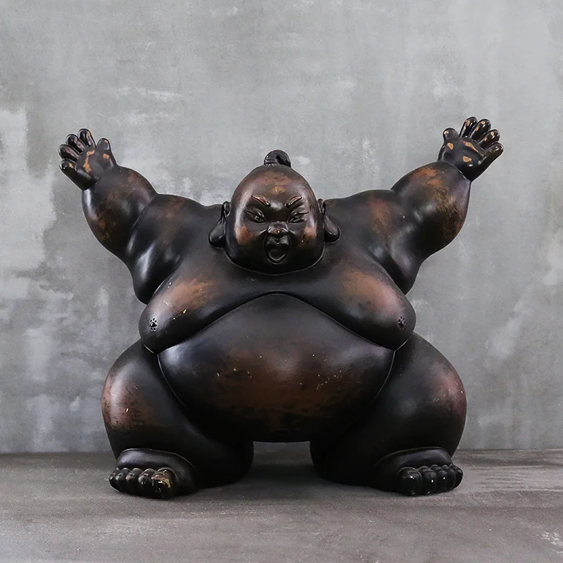 日本の相撲フィギュア置物抽象レトロポートアート彫刻樹脂アート - Art Craft Japan のレビューと価格