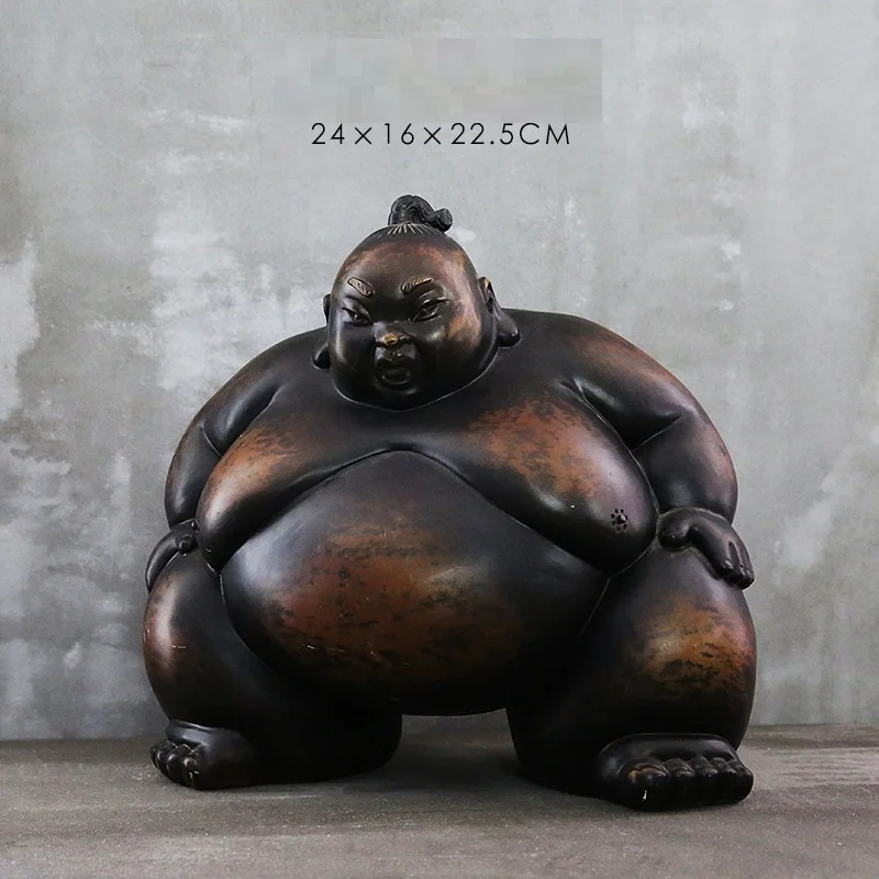 日本の相撲フィギュア置物抽象レトロポートアート彫刻樹脂アート - Art Craft Japan のレビューと価格
