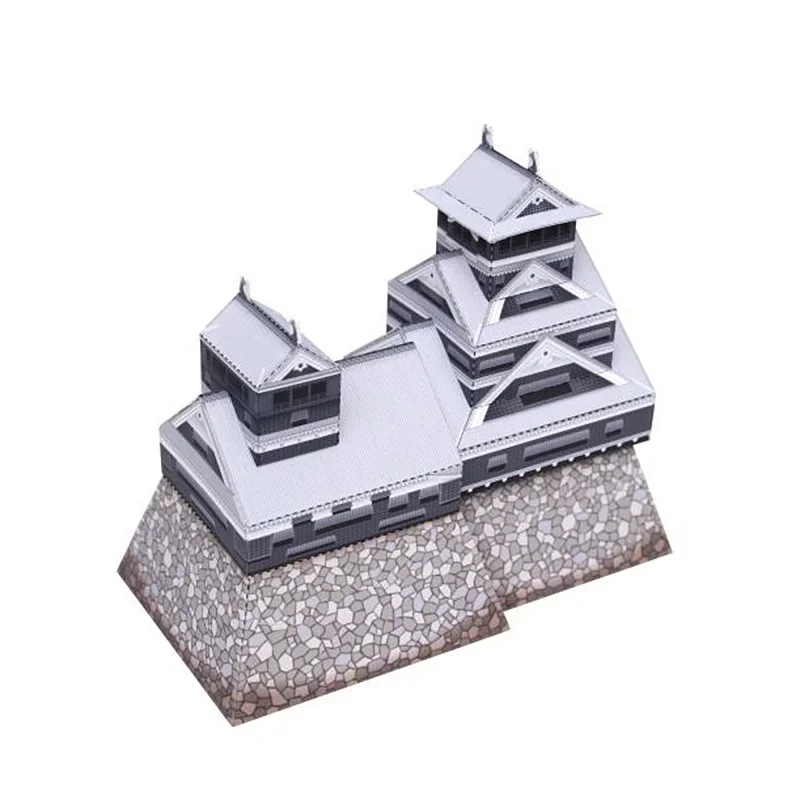 日本熊本城折りたたみミニ 3D 紙モデルハウスペーパークラフ - Art Craft Japan のレビューと価格