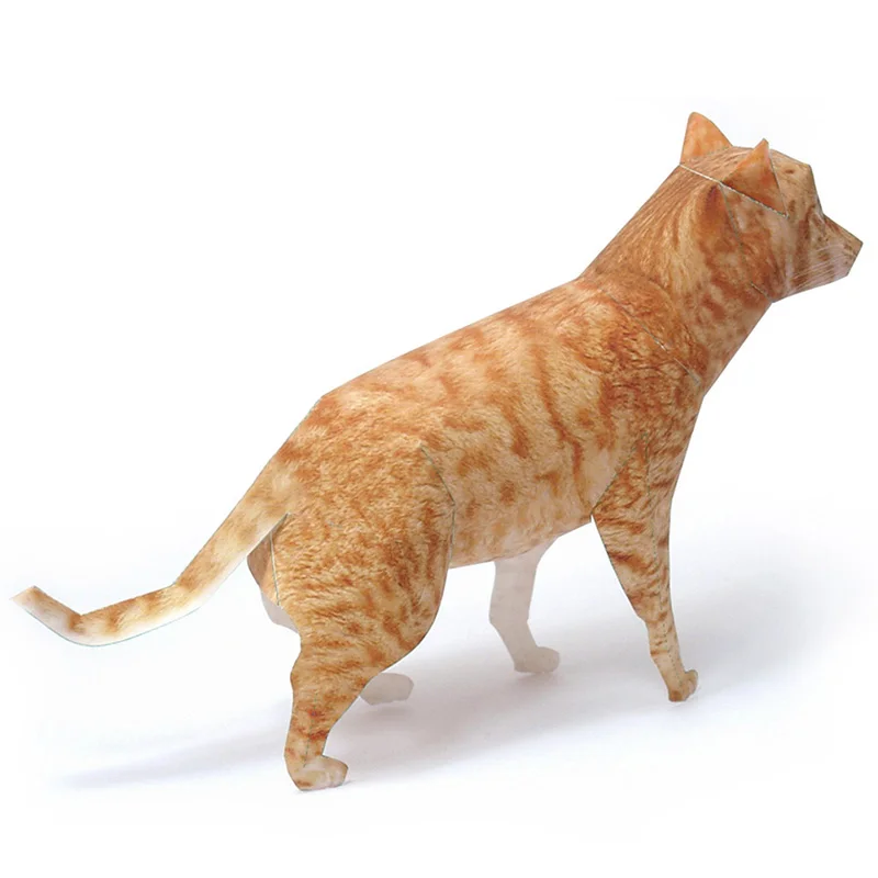 オシキャットキャットオレンジタビー折り紙アートペーパーモデル - Art Craft Cat のレビューと価格